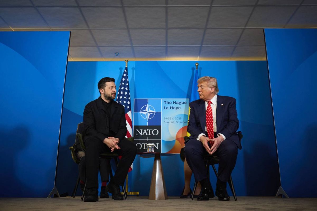 Володимир Зеленський розповів про зустріч з Дональдом Трампом у Гаазі