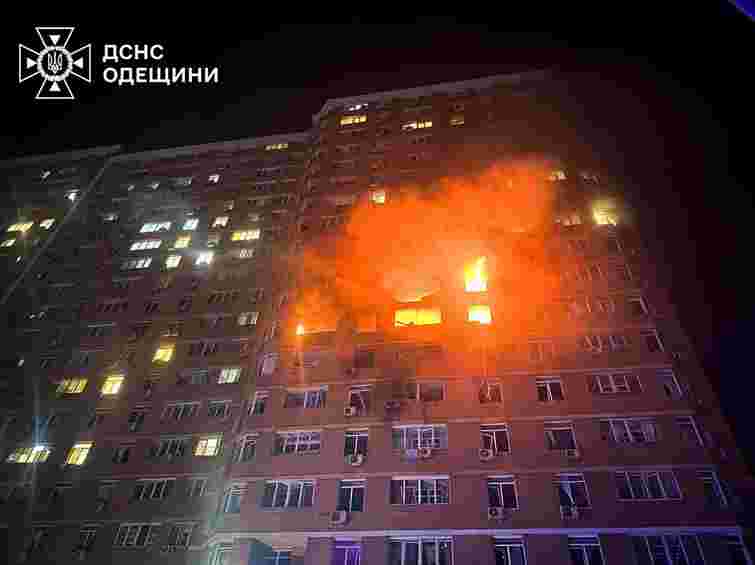 Унаслідок нічної атаки БпЛА в Одесі загинули двоє людей, 17 постраждалих