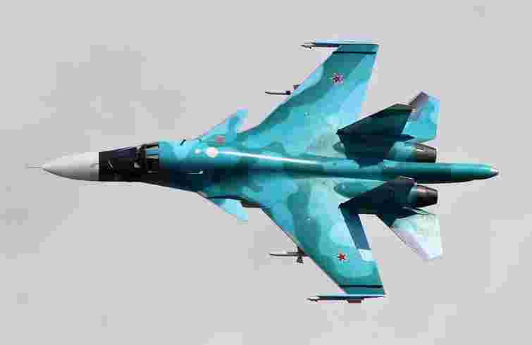 В Росії під час навчального польоту розбився бомбардувальник Су-34 