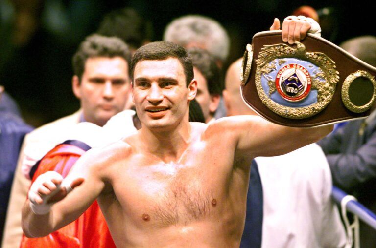 Віталій Кличко після завоювання поясу WBO