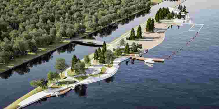 На «Бурштинському морі» планують звести масштабний пляжний комплекс