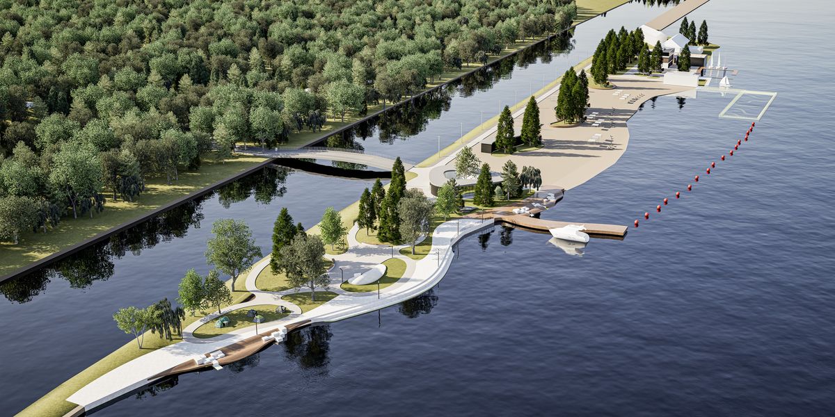 На «Бурштинському морі» планують звести масштабний пляжний комплекс