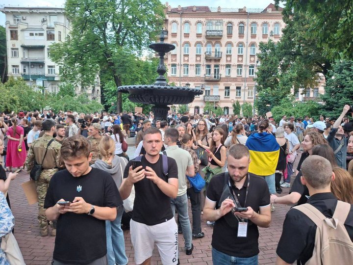 Мітинг на підтримку автономії НАБУ та САП / Фото NV