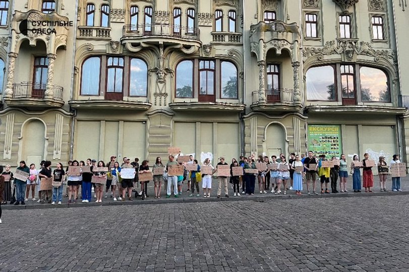 Мітинг в Одесі / Фото Суспільного