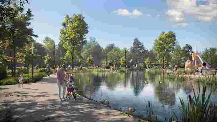 Біля ТЦ Spartak у Львові облаштують громадський простір з озером