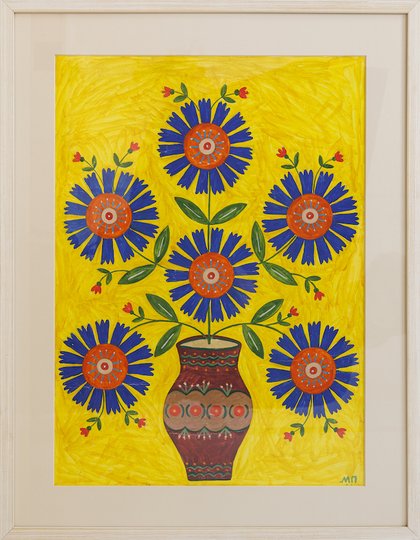 Марія Примаченко «Квіти у горшку», 1992
