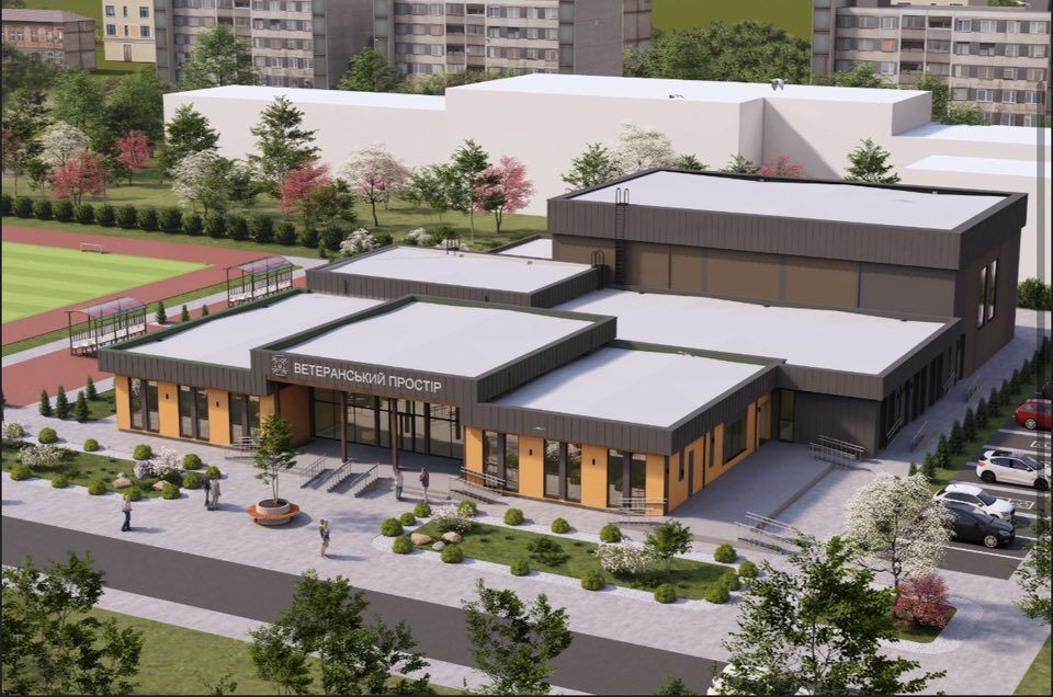Проєкт майбутнього ветеранського простору в Івано-Франківську. Фото Світлани Онищук