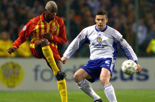 Олег Лужний у матчі проти французького «Ланса»