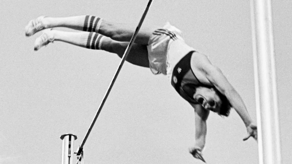 Siergiej Bubka ustanawia nowy rekord świata w skoku o tyczce