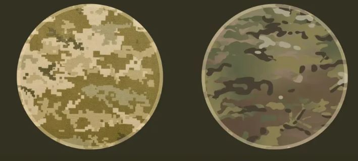Зліва – малюнок ММ-14, справа – камуфляж ММ-25