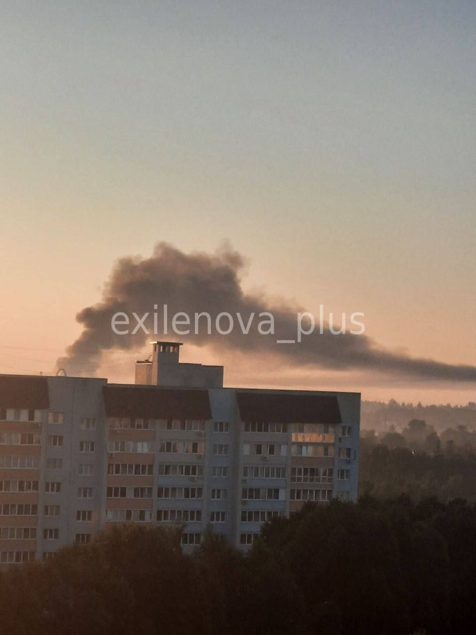 Пожежа у Брянську після атаки 6 серпня