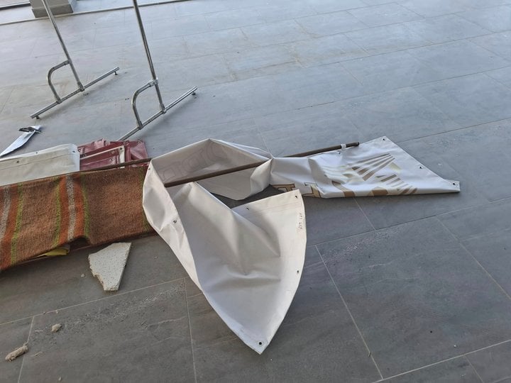 Наслідки вандалізму у тернопільському спорткомплексі «Водна арена» (фото Володимира Галицького)