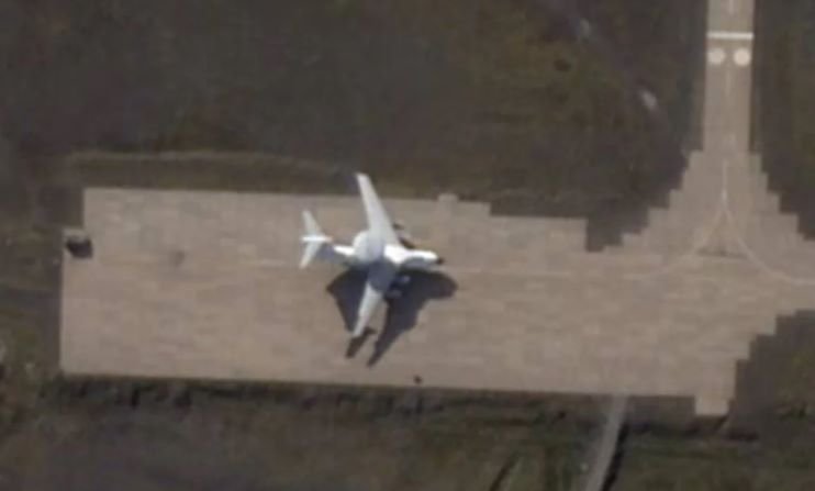 Фото Reuters, літак на полігоні «Паньково»