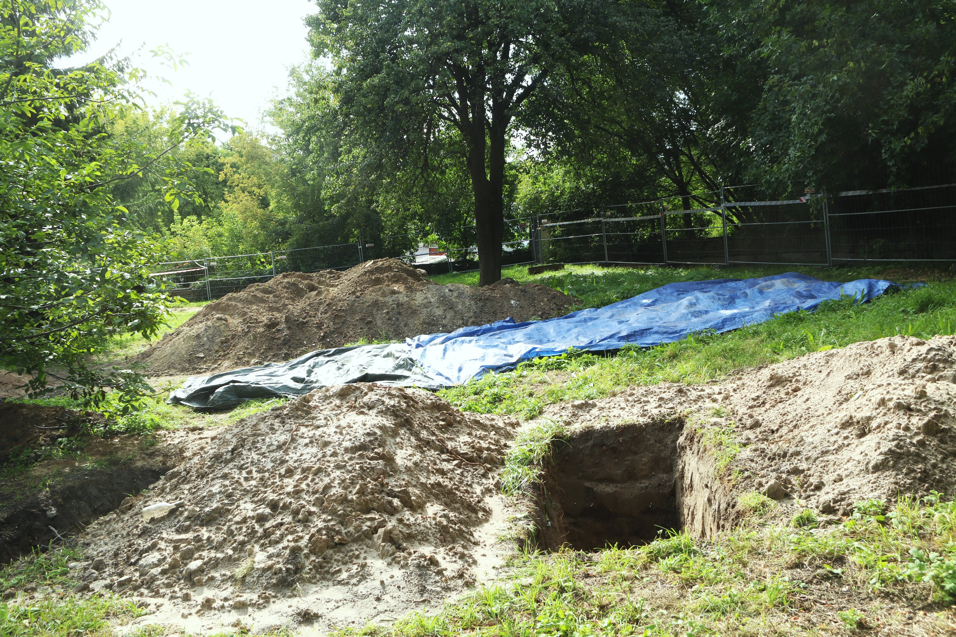 Територія колишнього кладовища, де команда дослідників з України і Польщі провела ексгумаційно-пошукові роботи. Фото ZAXID.NET