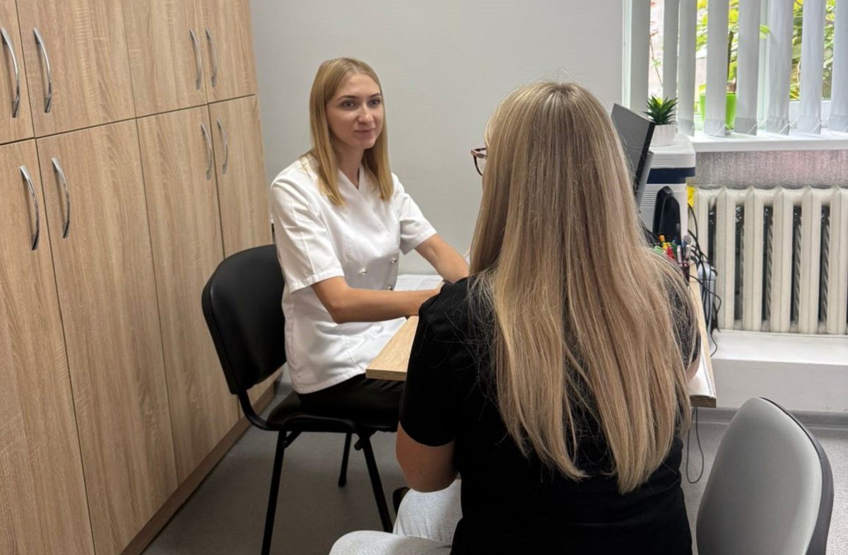 Лікарка-терапевтка Ольга Ліщенко на прийомі пацієнтів