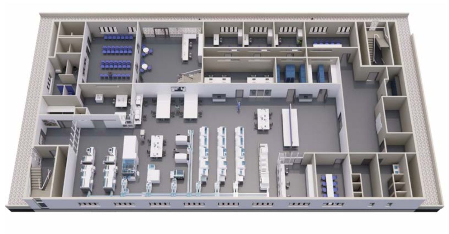 Візуалізація майбутньої лабораторної будівлі у Львові. Фото Roche Diagnostics