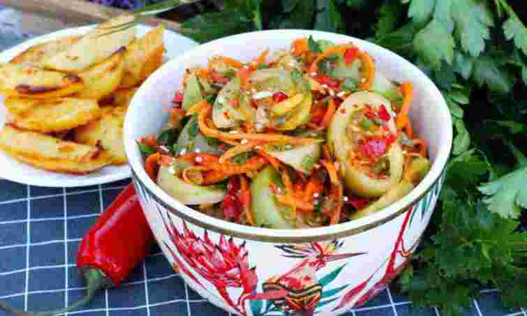 Зелені помідори по-корейськи на зиму. Рецепт дня