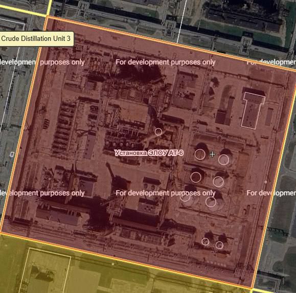 Фото Exilenova+, розташування установки первинної переробки нафти