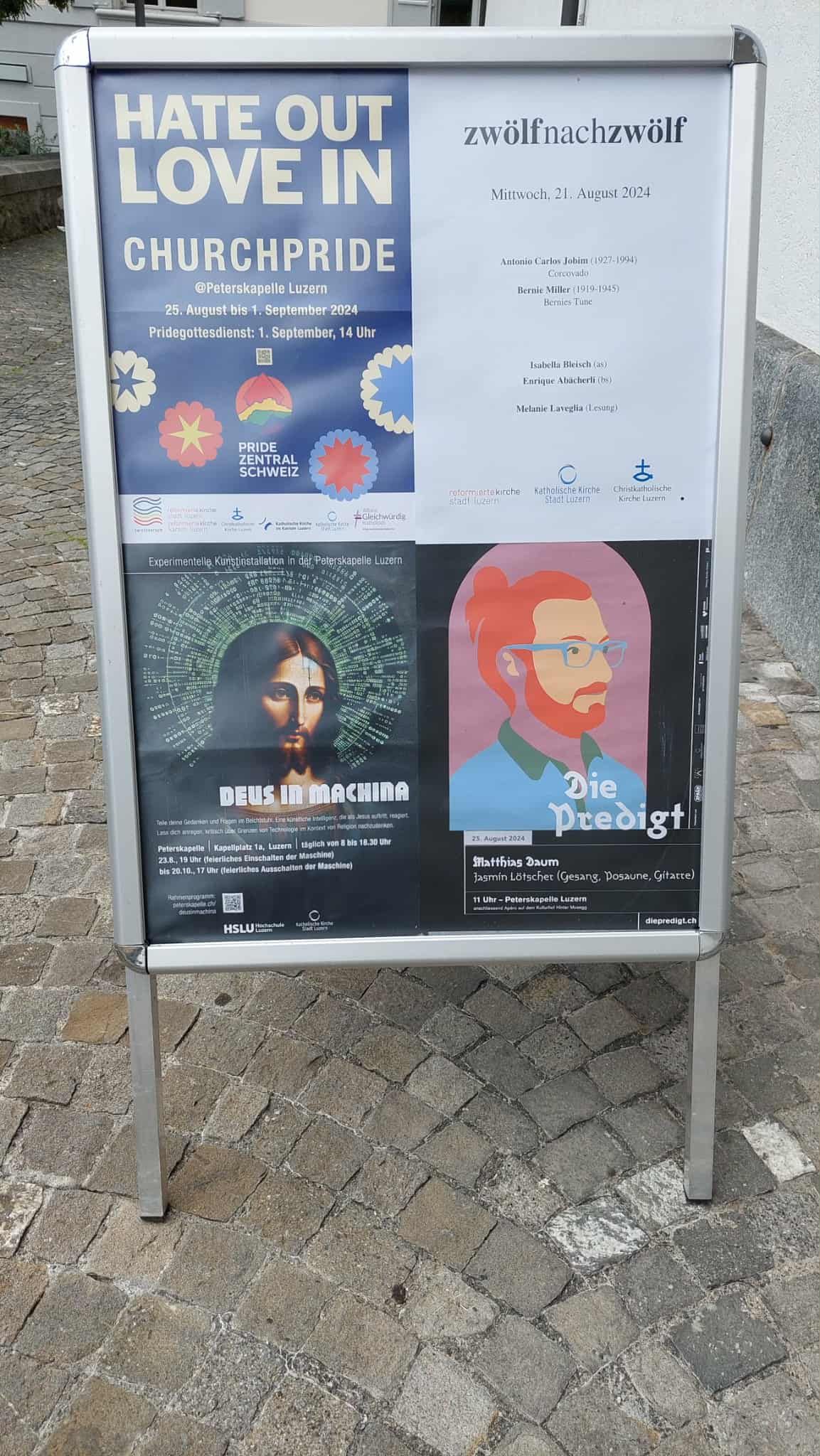 Програма католицької парафії Peterskapelle в Люцерні з нагоди участи в прайді Центральної Швейцарії