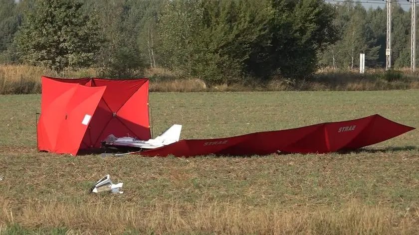 Фото зі соцмережі X, збитий безпілотник у Польщі 10 вересня