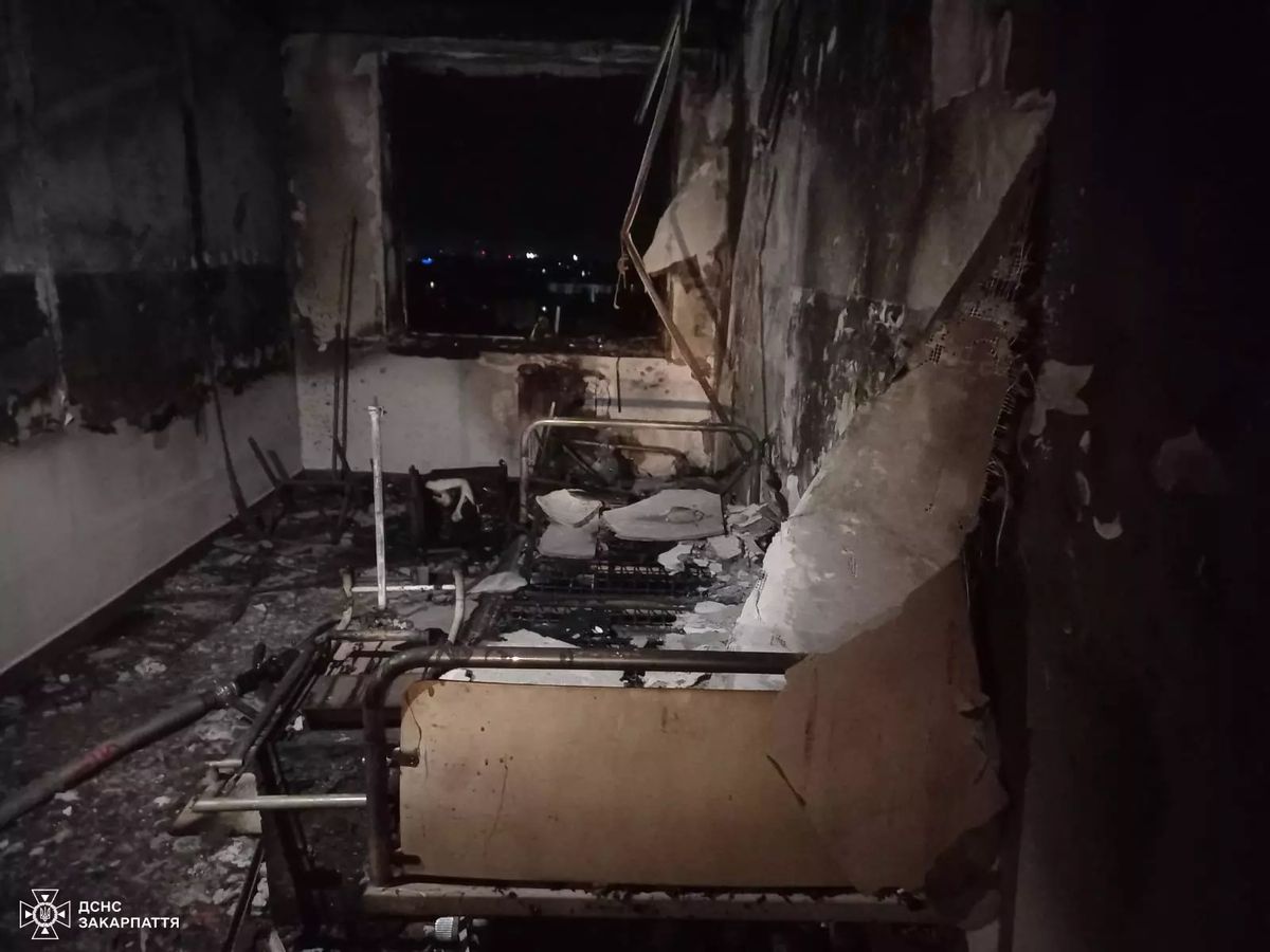 Під час пожежі в ужгородській лікарні загинув пацієнт