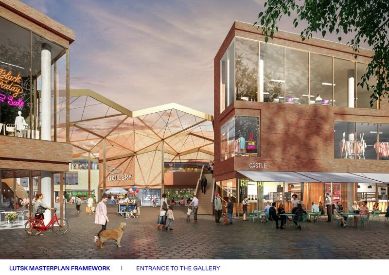 Проєкт можливої забудови Центрального ринку (фото Луцької міськради)