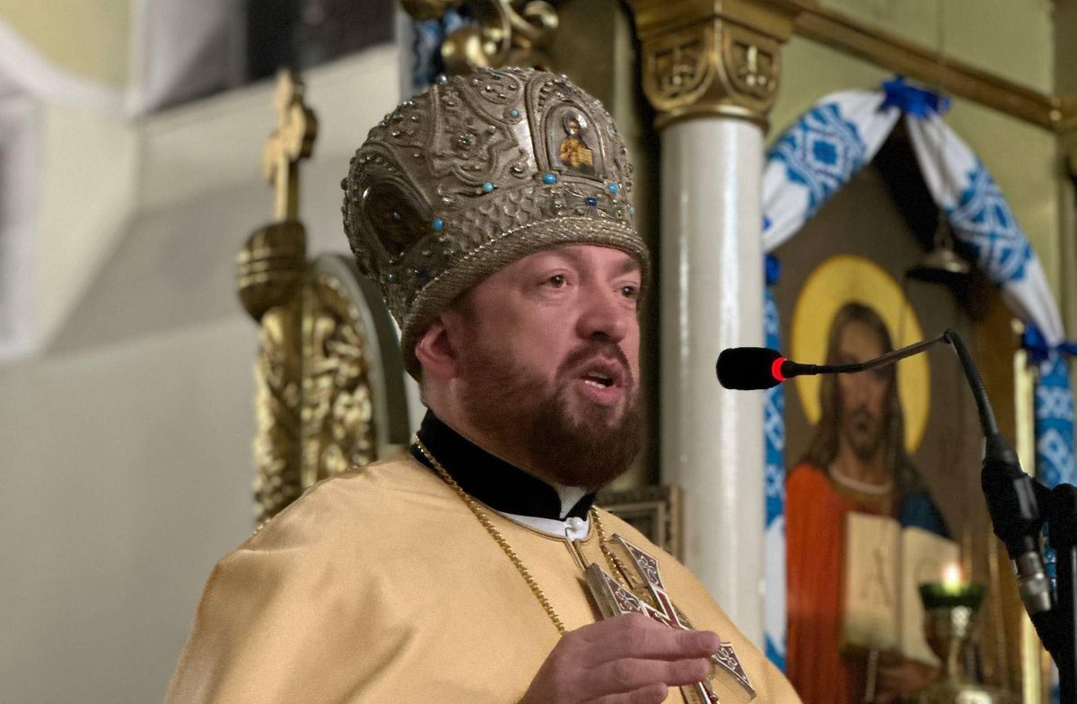 Архімандрит монастиря ПЦУ у Львові провів літургію у митрі російського святого