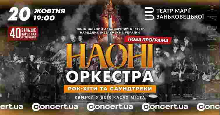 НАОНІ Оркестра представить у Львові програму «Рок-хіти та саундтреки»