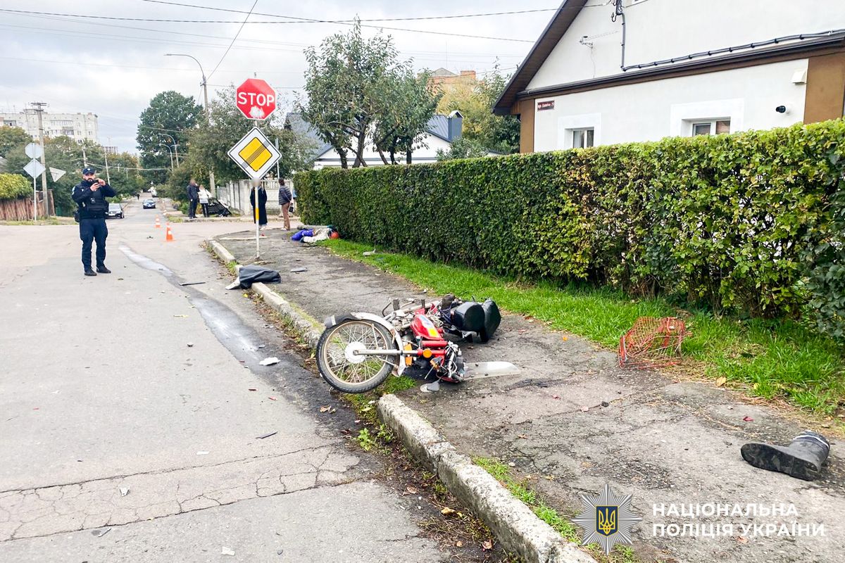 У Рівному через зіткнення з автомобілем загинув 62-річний мотоцикліст