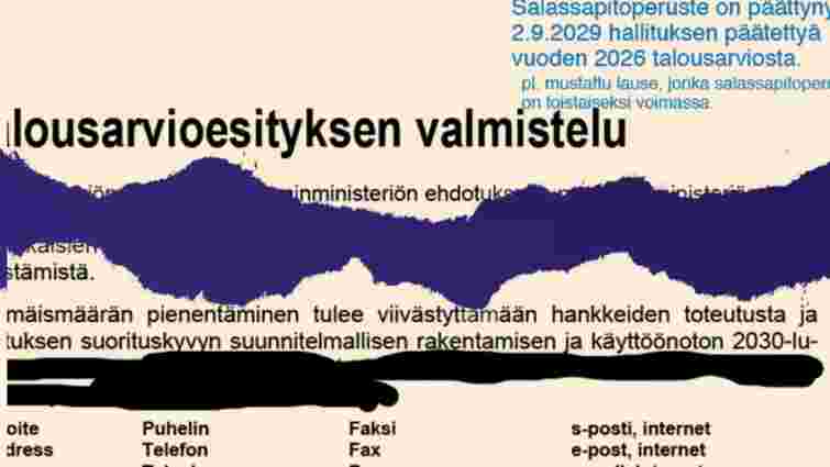 Міністерство оборони Фінляндії випадково розкрило журналістам секретну інформацію