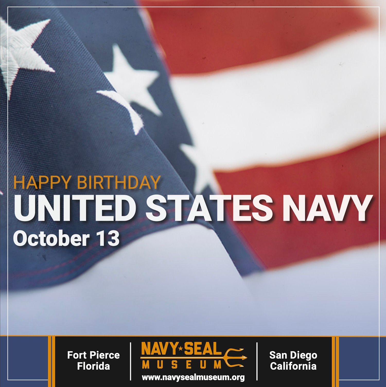 Вітальна листівка, опублікована на інстаграм- та фейсбук-сторінці музею ВМС США