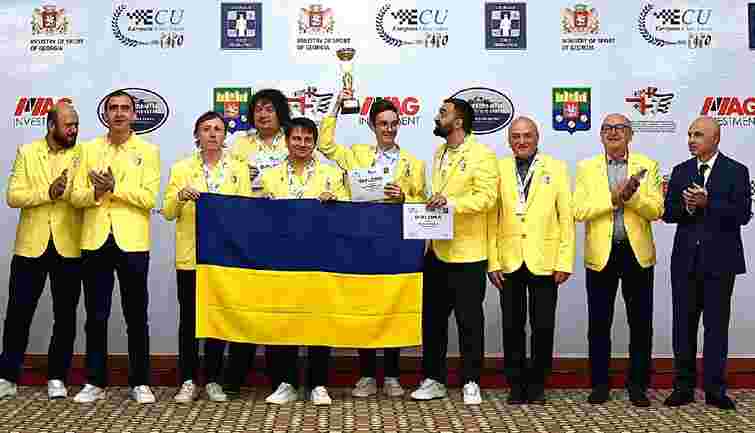 Збірна України з шахів вдруге в історії завоювала золото командного чемпіонату Європи