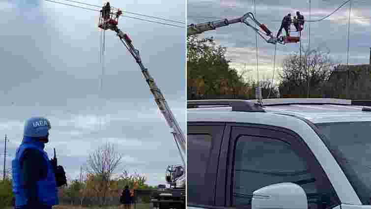 Після встановлення локального перемир’я на окупованій ЗАЕС почали ремонт електропередач
