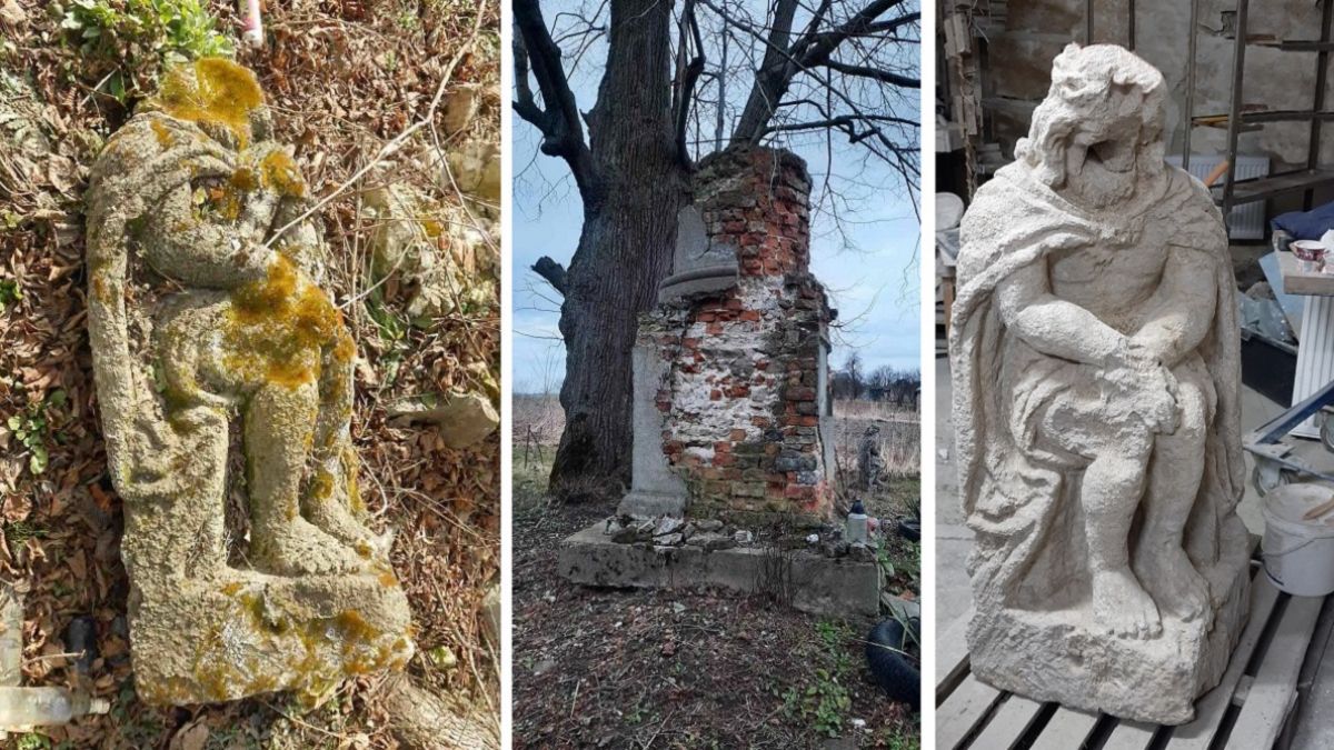 Розстріляний Христос з прикордоння: жителі Нижанковичів врятували зруйновану скульптуру