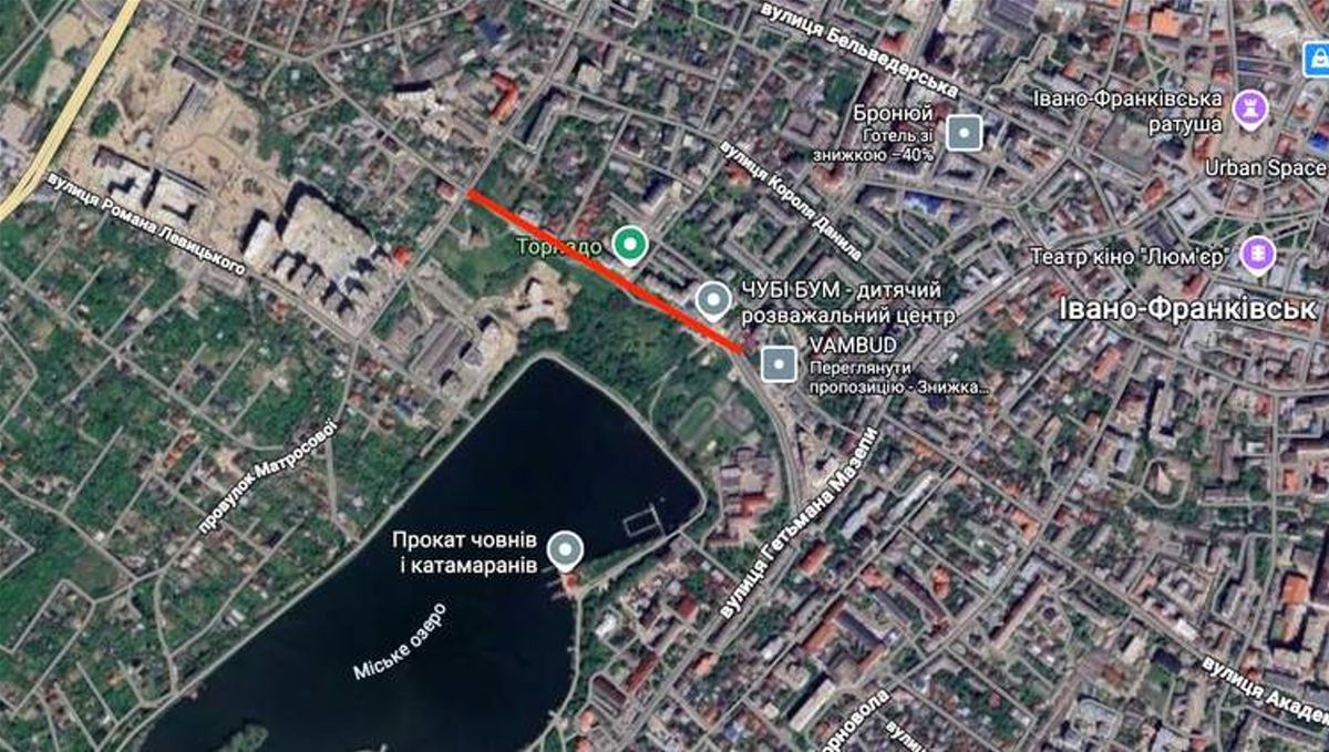 Петиція про заборону будівництва вулиці біля озера у Франківську зібрала необхідні голоси