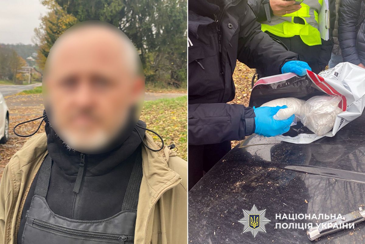 Біля Хмельницького патрульні знайшли під сидінням водія наркотиків на 1 млн грн 