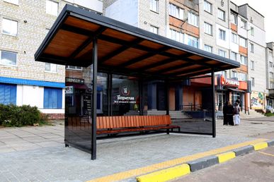 У Бориславі розробили новий дизайн зупинок громадського транспорту