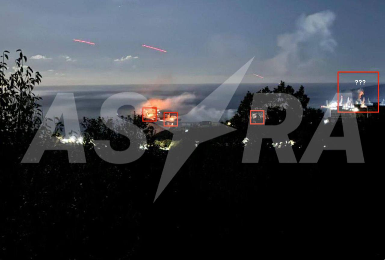 Вогнища займання в порту Туапсе