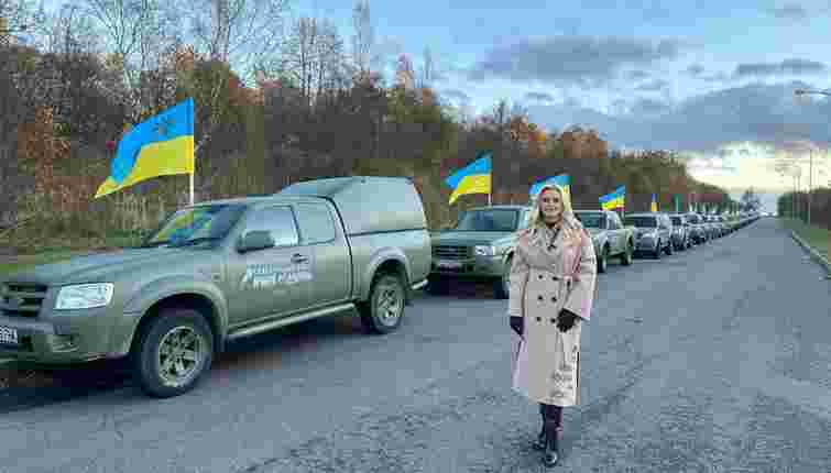 Львівська співачка Ірина Федишин придбала ще 30 авто для ЗСУ
