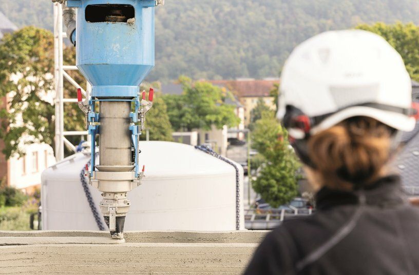 Будівельний майданчик в Німеччині, де працює 3D-принтер (фото Lectura Press)