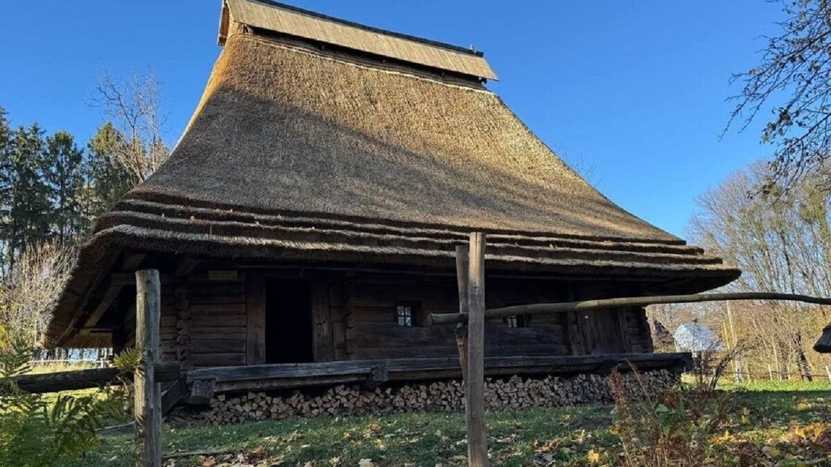 У Шевченківському гаю відновили дах унікальної бойківської хати