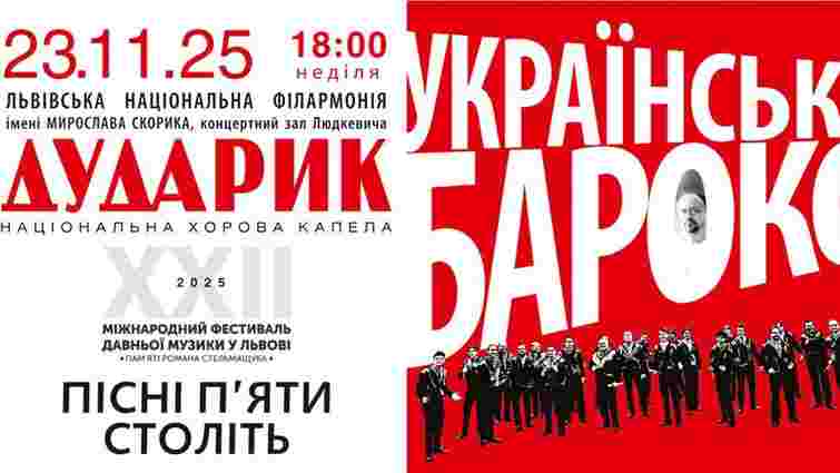 «Українське Бароко»:  «Дударик» виконає пісні п’яти століть у Львівській філармонії