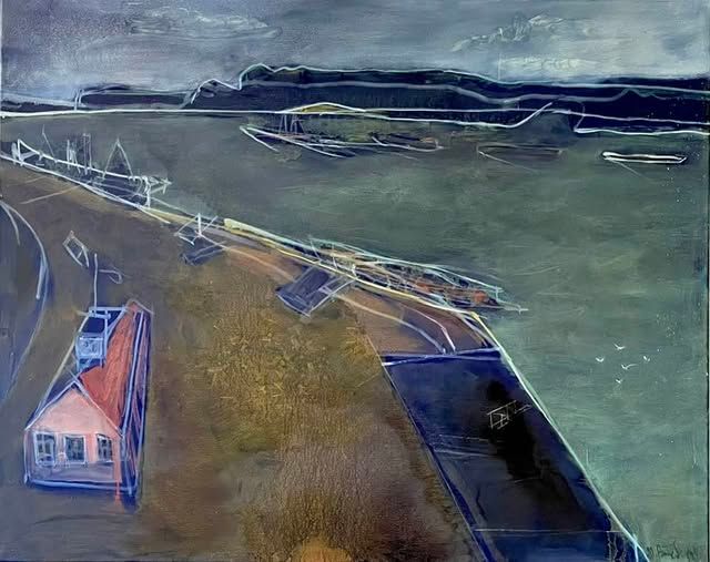 Матвій Вайсберг. Штудія до картини Григорія Сергеєва «Річковий причал», 1925 рік