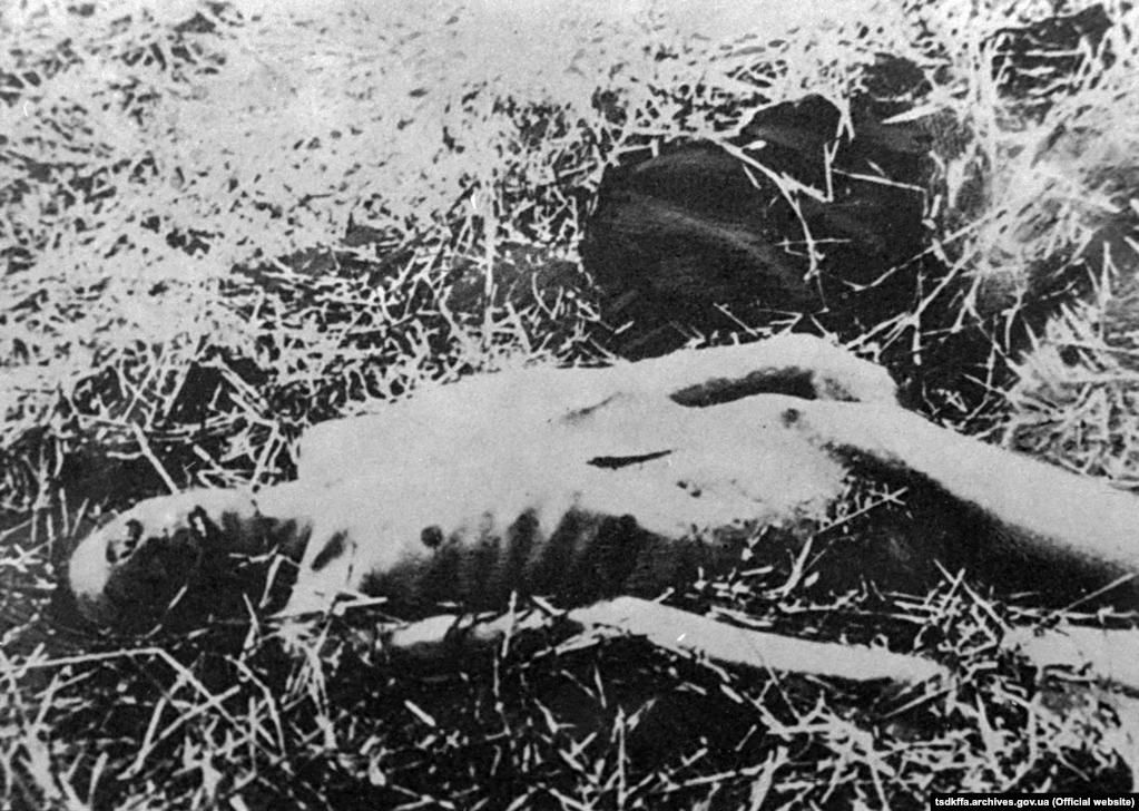  Жертва голоду. Місце і дата зйомки: УССР, 1932-1933 рр. Фото Радіо Свободи/Центрального державного кінофотофоноархіву України імені Пшеничного