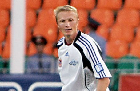 Андрій Гусін під час виступів за «Сатурн»