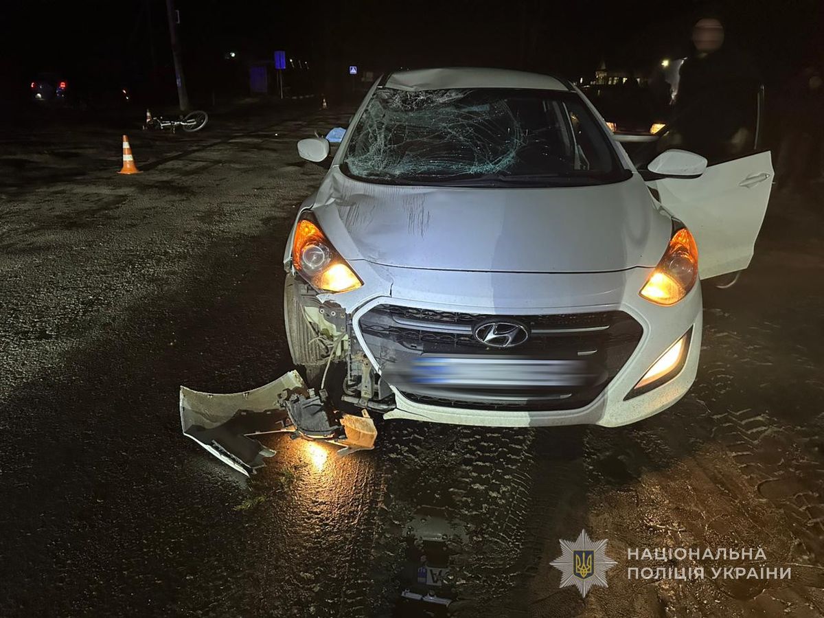 На Волині 19-річний водій Hyundai на смерть збив велосипедистку