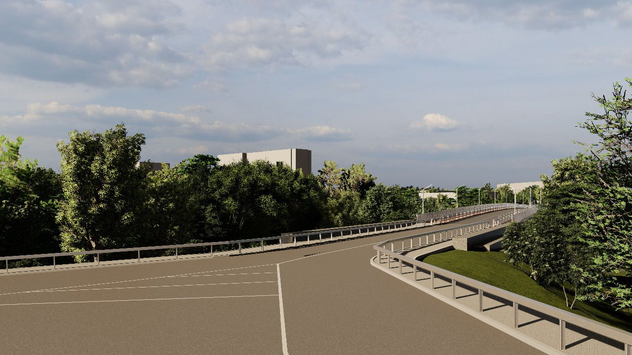 Проєкт відремонтованого мосту на вулиці Шевченка у Луцьку (фото Ігоря Поліщука)