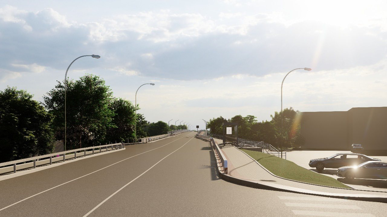 Проєкт відремонтованого мосту на вулиці Шевченка у Луцьку (фото Ігоря Поліщука)