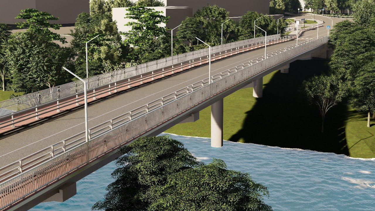 Проєкт відремонтованого мосту на вулиці Шевченка у Луцьку (фото Ігоря Поліщука)