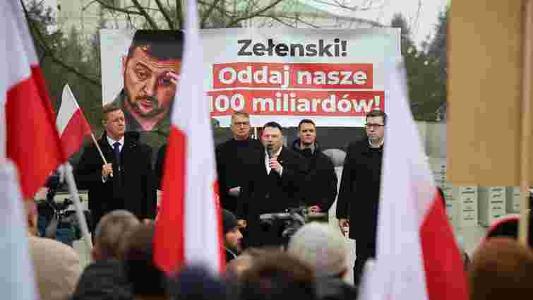 Проросійський діяч Славомір Менцен вимагав від Зеленського у Варшаві повернути 100 млрд злотих